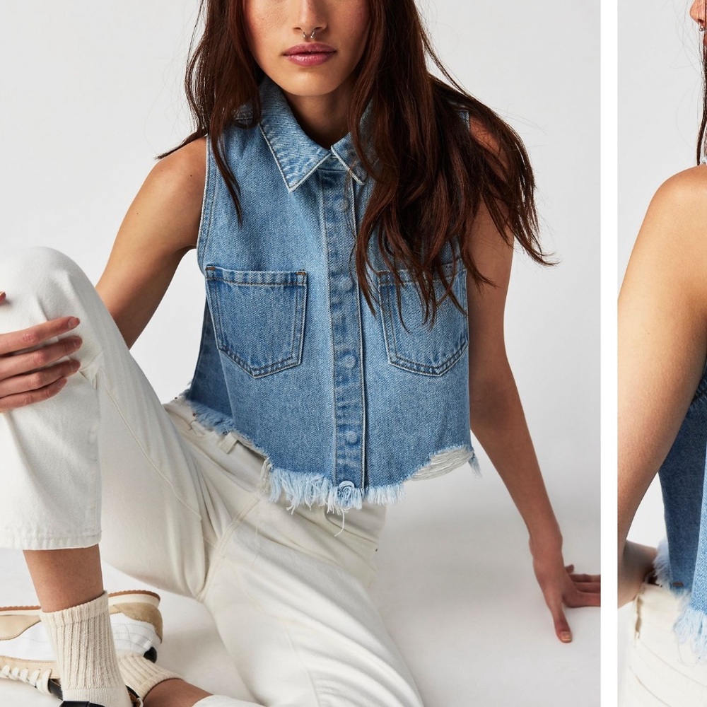 Free People OneTeaspoon Cropped Braxton Top